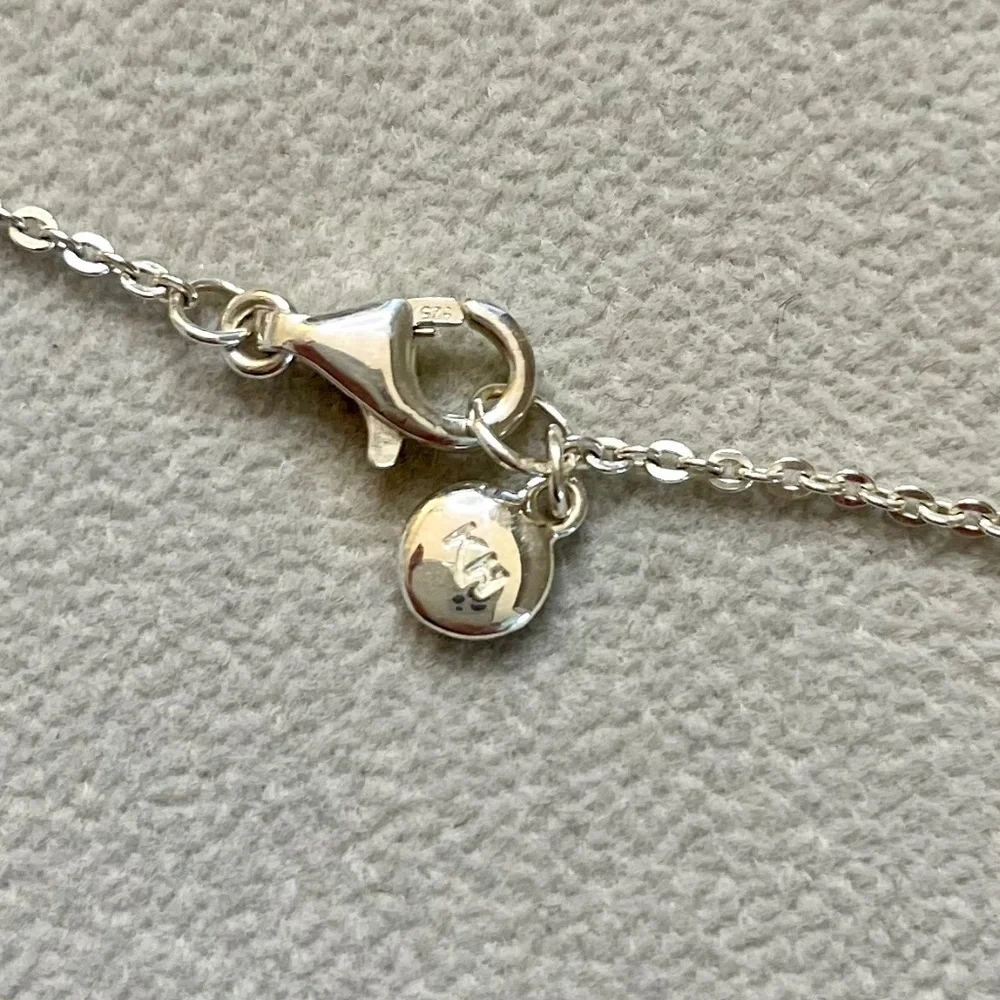 Kit Heath Sterling Silver Crescent Bar Necklace 925 - Picture 3 of 5